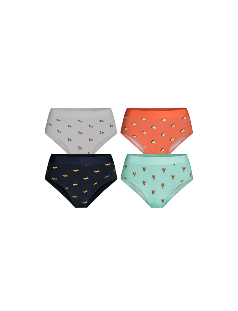 Limited Time Offer Stretch Cotton High-Waisted Brief 4-Pack | Cotton Adventurous Pack Hot New Item