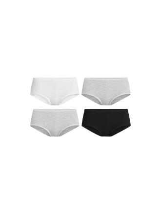 Limited Time Offer Stretch Cotton Hipster Brief 4-Pack | Cotton Classic Pack Available for Immediate Shipping