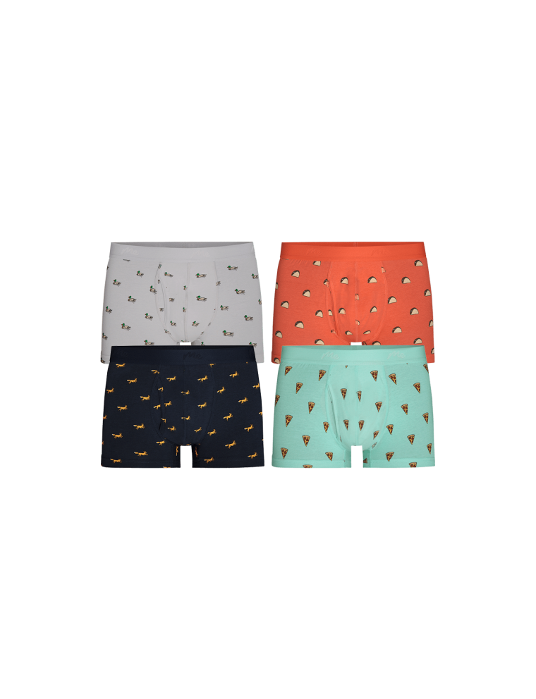 Limited Time Offer Stretch Cotton Trunk w/ Fly 4-Pack | Cotton Adventurous Pack Immediate Availability