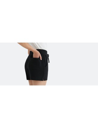 Limited Time Offer Women's French Terry Shorts | Black Ready for Shipment