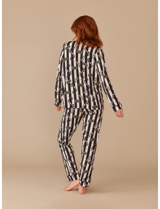 Limited Time Offer Women's Longsleeve Modal PJ Set | Beetlejuice New Collection