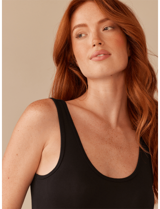 Limited Time Offer Women's Modal Bodysuit | Black Ready for Shipment