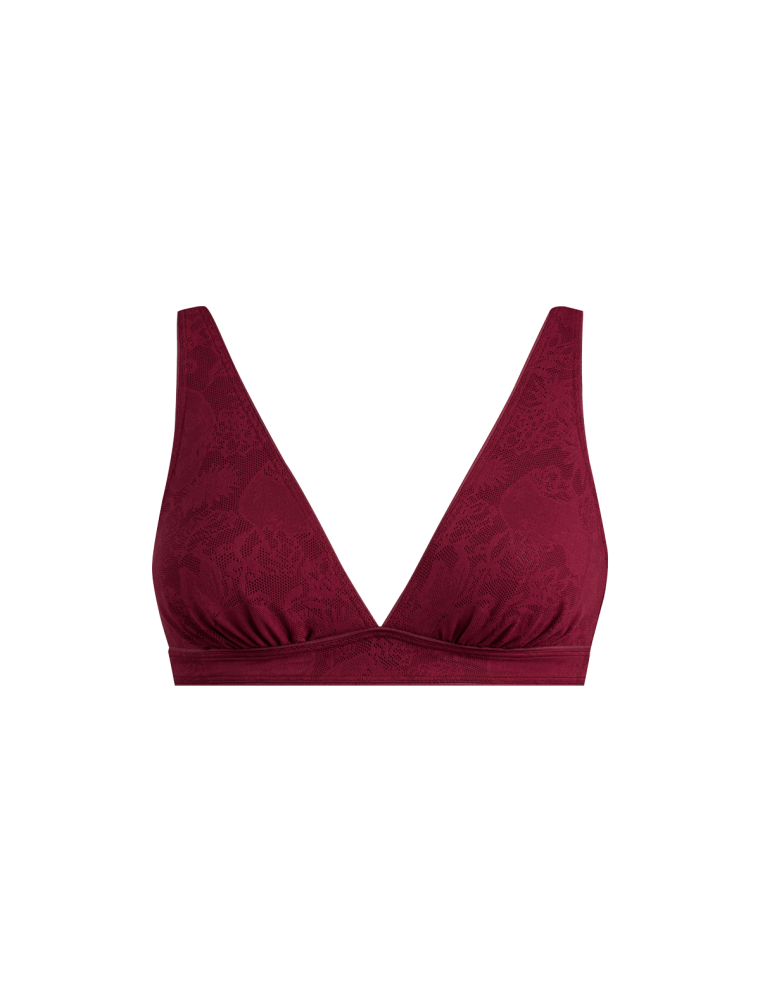 Special Offer All Over Lace Plunge Bralette | Plum Dead Flowers Just In