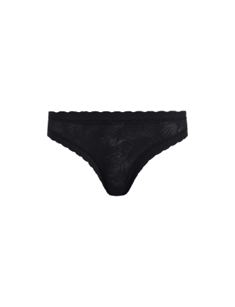 Special Offer All Over Lace Tanga | Black Palm Available for Immediate Shipping