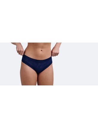 Special Offer All Over Lace Tanga | Midnight Navy Palm New Release