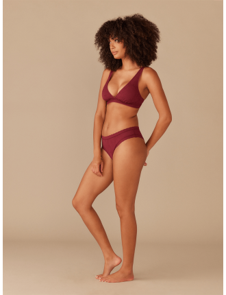 Special Offer All Over Lace Tanga | Plum Dead Flowers On Hand Now