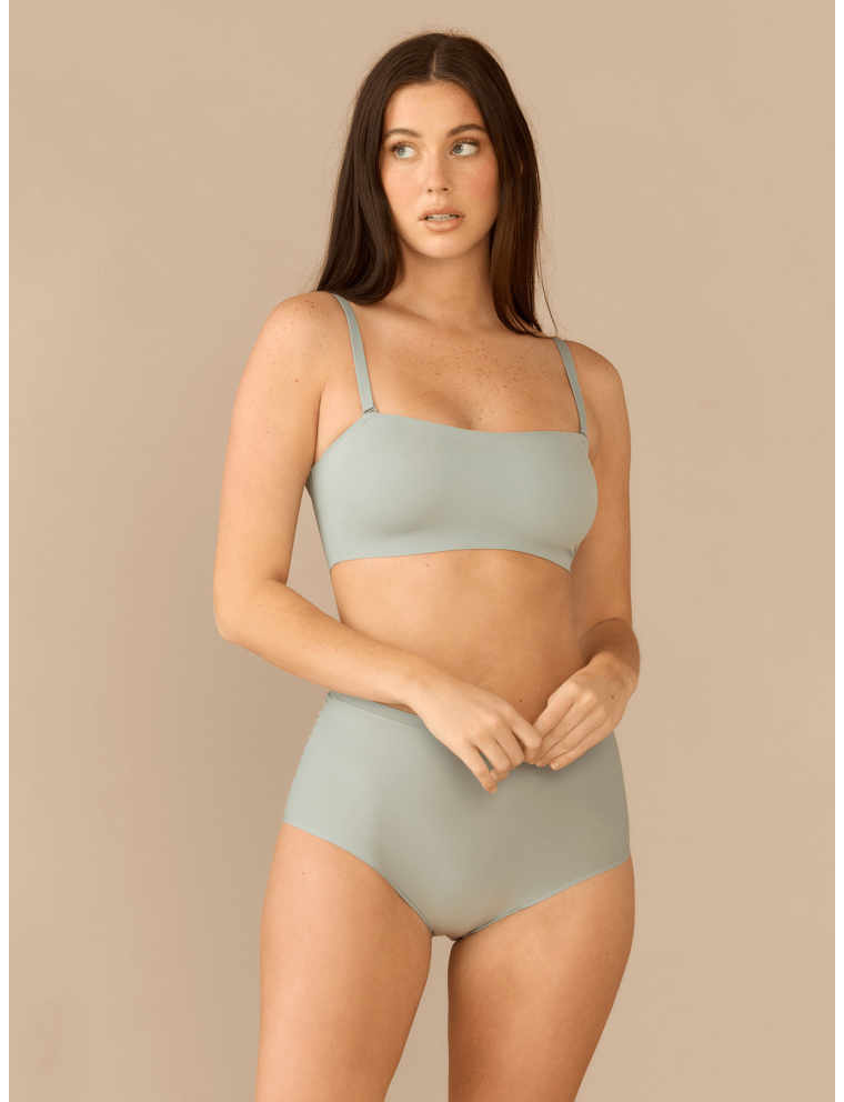 Special Offer DreamSeam High-Waisted Shortie | Blue Slate Immediate Availability