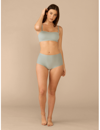 Special Offer DreamSeam High-Waisted Shortie | Blue Slate Immediate Availability