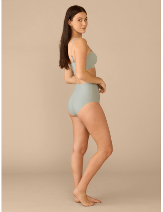 Special Offer DreamSeam High-Waisted Shortie | Blue Slate Immediate Availability